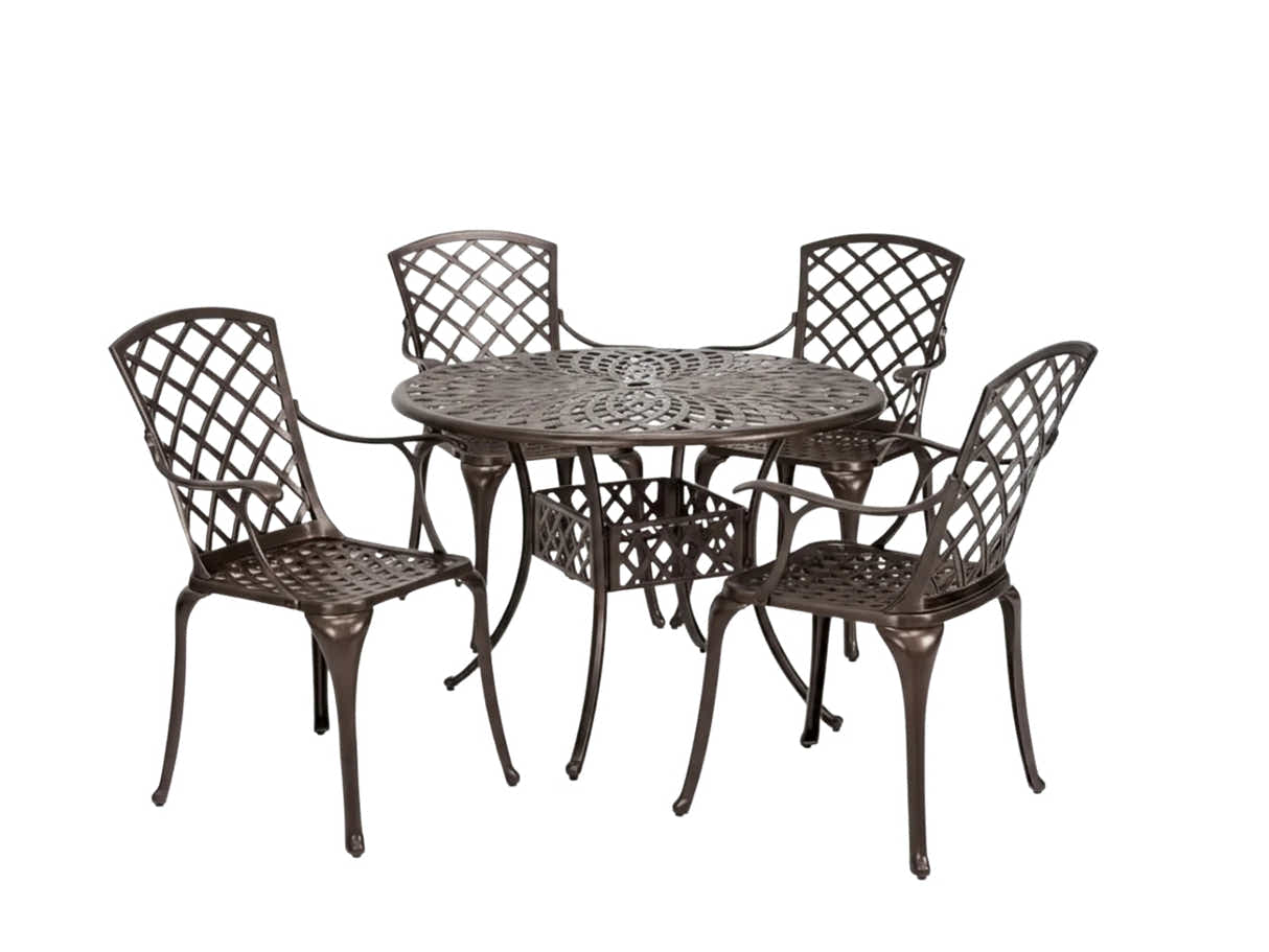 5-Piece Cast Aluminum Patio Dining Set