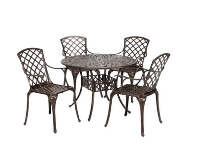 5-Piece Cast Aluminum Patio Dining Set