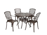 5-Piece Cast Aluminum Patio Dining Set