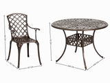 5-Piece Cast Aluminum Patio Dining Set