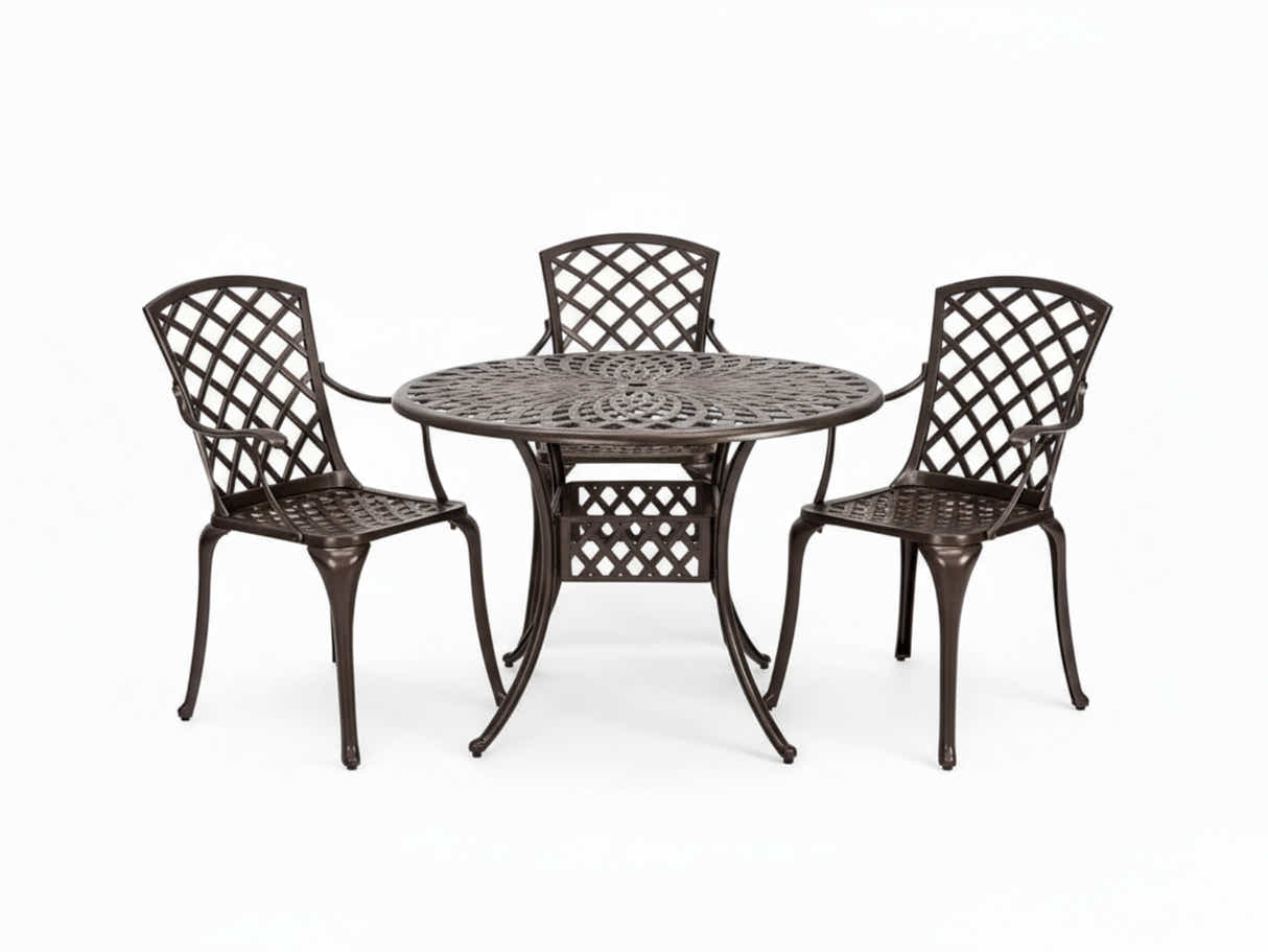 5-Piece Cast Aluminum Patio Dining Set