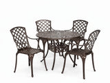 5-Piece Cast Aluminum Patio Dining Set