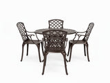 5-Piece Cast Aluminum Patio Dining Set