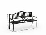 Arteferro Garden Bench with Fold Table