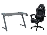 Gaming Table KZ-1 120cm with Wireless Charger and Mouse Pad & Nicola Gaming chair PVC Black