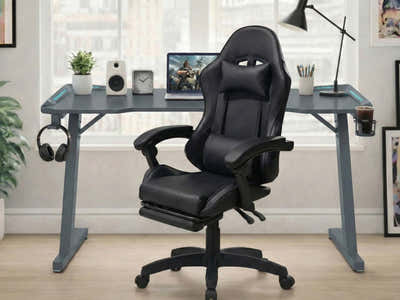 Gaming Table KZ-1 120cm with Wireless Charger and Mouse Pad & Nicola Gaming chair PVC Black