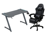 Gaming Table KZ-1 140cm with Wireless Charger and Mouse Pad & Faron Gaming Chair PVC Black