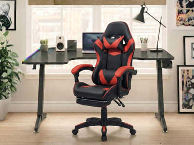 Gaming Table L2L LEFT 160CM & Faron Gaming Chair PVC Red