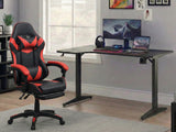 Gaming Table L2L LEFT 160CM & Faron Gaming Chair PVC Red