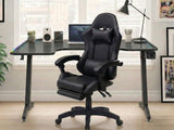 Gaming Table L2L LEFT 160CM & Nicola Gaming chair PVC Black