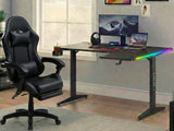 Gaming Table L2R Right 160CM & Faron Gaming Chair PVC Black