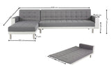 Klika Sofa Bed - Grey and White