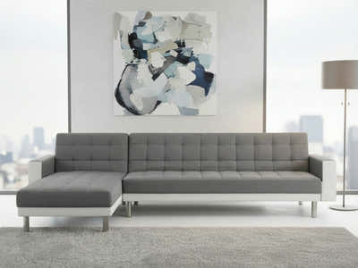 Klika Sofa Bed - Grey and White