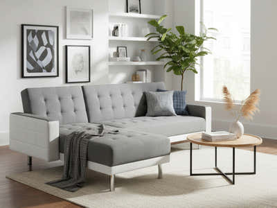 Klika Sofa Bed - Grey and White