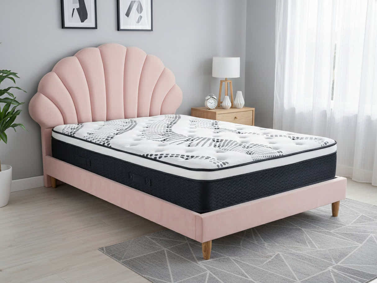 Ariel Princess Bed & Euro Top Mattress J32 - Double