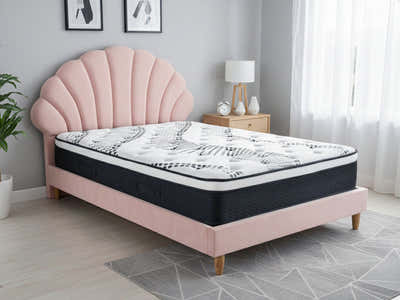 Ariel Princess Bed & Euro Top Mattress J32 - Double