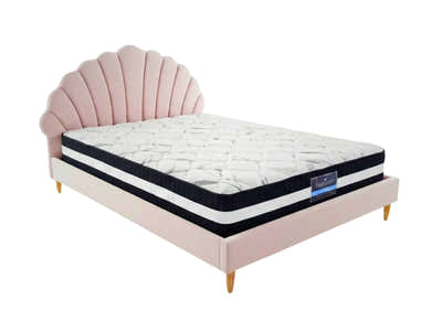 Ariel Princess Bed & Euro Top Mattress L30 - Double