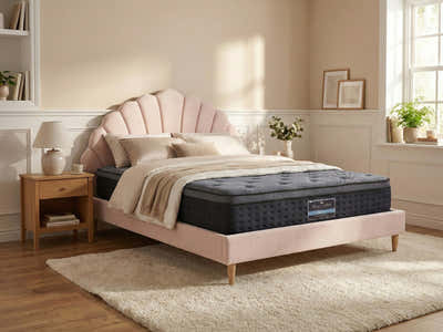 Ariel Princess Bed & Euro Top Mattress B34 - Double