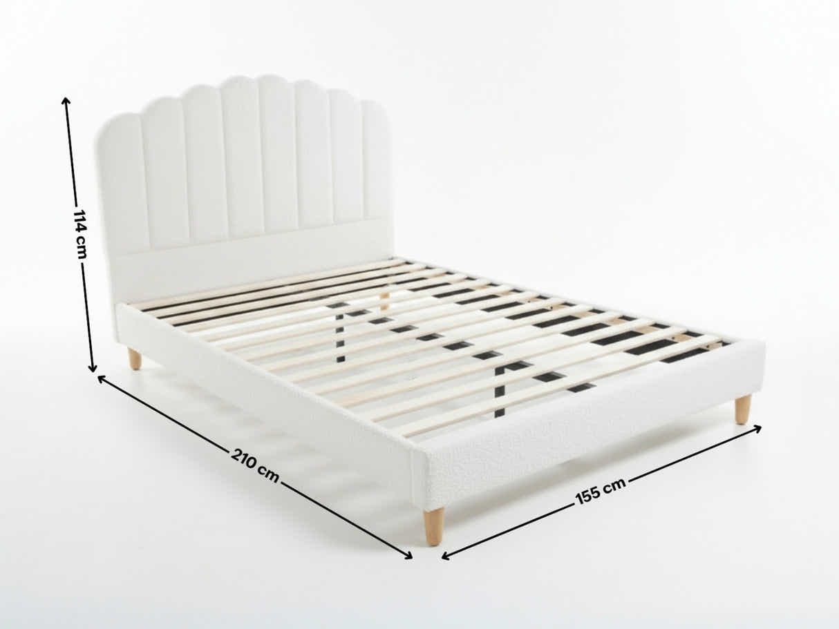DS Shelley Boucle Bed Frame - Queen