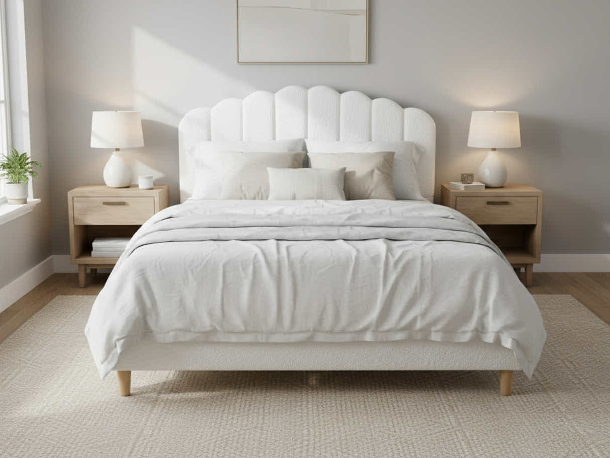DS Shelley Boucle Bed Frame - Queen