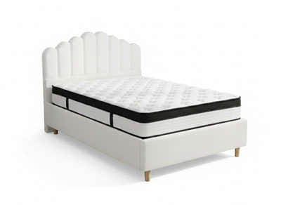 Shelley Boucle Bed Frame & Euro Top Mattress G31 - Queen