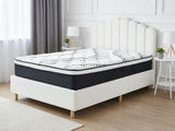 Shelley Boucle Bed Frame & Euro Top Mattress J32 - Queen (Combo)