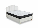 Shelley Boucle Bed Frame & Xclusive Pocket Spring Mattress X20 - Queen