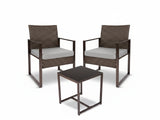Livonia Outdoor Rattan Set Brown PE rattan