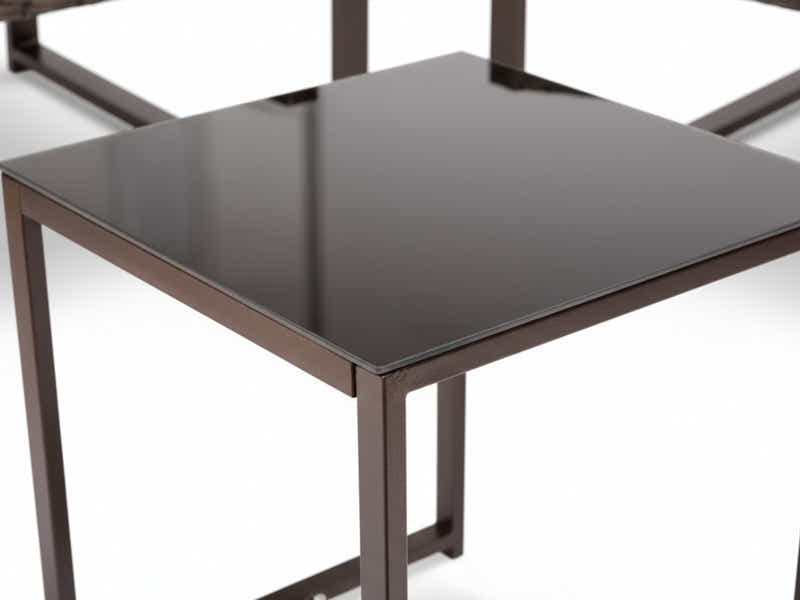 Livonia Outdoor Rattan Set Brown PE rattan