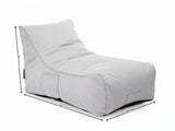 Outdoor Foam Lounger Bed - White