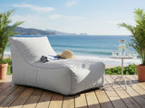 Outdoor Foam Lounger Bed - White