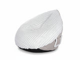 Leaf-Shaped Foam Bag Chair - White