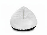 Leaf-Shaped Foam Bag Chair - White