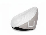 Leaf-Shaped Foam Bag Chair - White