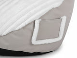 Leaf-Shaped Foam Bag Chair - White