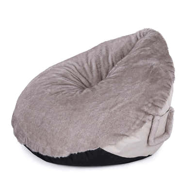 Leaf-Shaped Foam Bag Chair - Brown