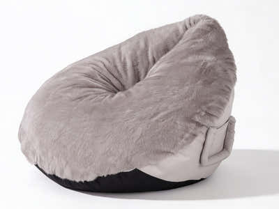 Leaf-Shaped Foam Bag Chair - Brown