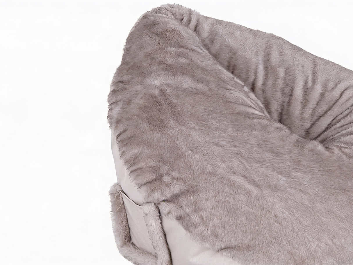 Leaf-Shaped Foam Bag Chair - Brown