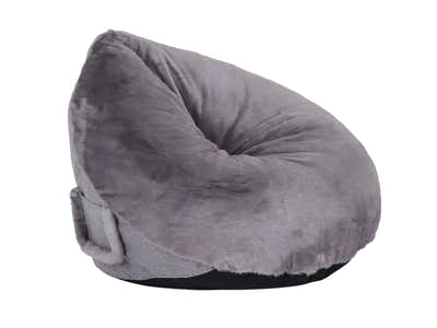 Leaf-Shaped Foam Bag Chair - Grey
