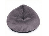 Leaf-Shaped Foam Bag Chair - Grey