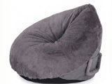 Leaf-Shaped Foam Bag Chair - Grey