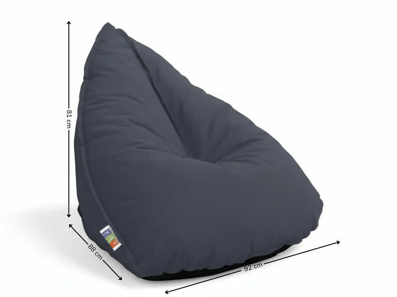 Outdoor Triangle Foam Bag Chair - Grey