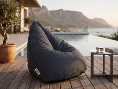 Outdoor Triangle Foam Bag Chair - Grey