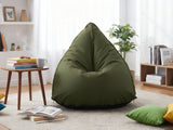 Outdoor Triangle Foam Bag Chair - Olive Green