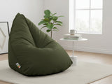 Outdoor Triangle Foam Bag Chair - Olive Green