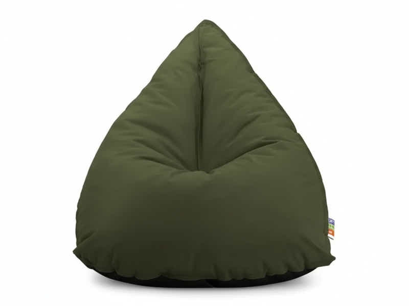 Outdoor Triangle Foam Bag Chair - Olive Green