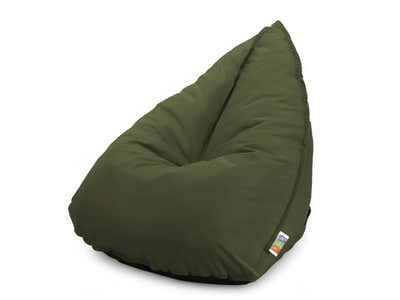 Outdoor Triangle Foam Bag Chair - Olive Green
