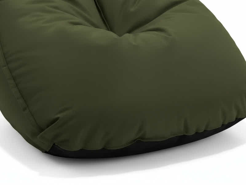 Outdoor Triangle Foam Bag Chair - Olive Green