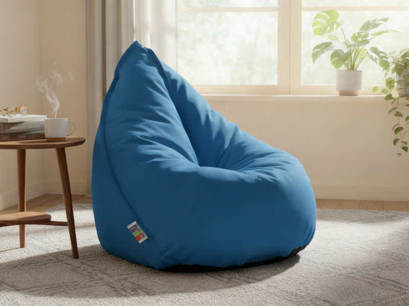 Outdoor Triangle Foam Bag Chair - Blue