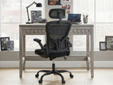 Home & Office Desk With Storage Drawer & Molina Mesh Task Chair Black+Black
